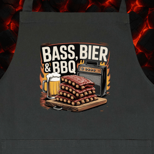 Bass, Bier & BBQ traditionell - Grillschürze | Apron | Meatware