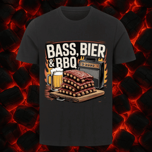 Bass, Bier & BBQ traditionell - HigherBlanks Premium T-Shirt | T-Shirt | Meatware