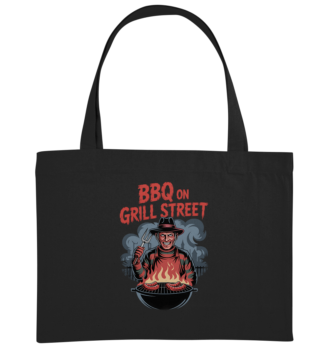 BBQ on Grill Street“ - Organic Shopping - Bag - Organic Shopping - Bag | Taschen | Meatware