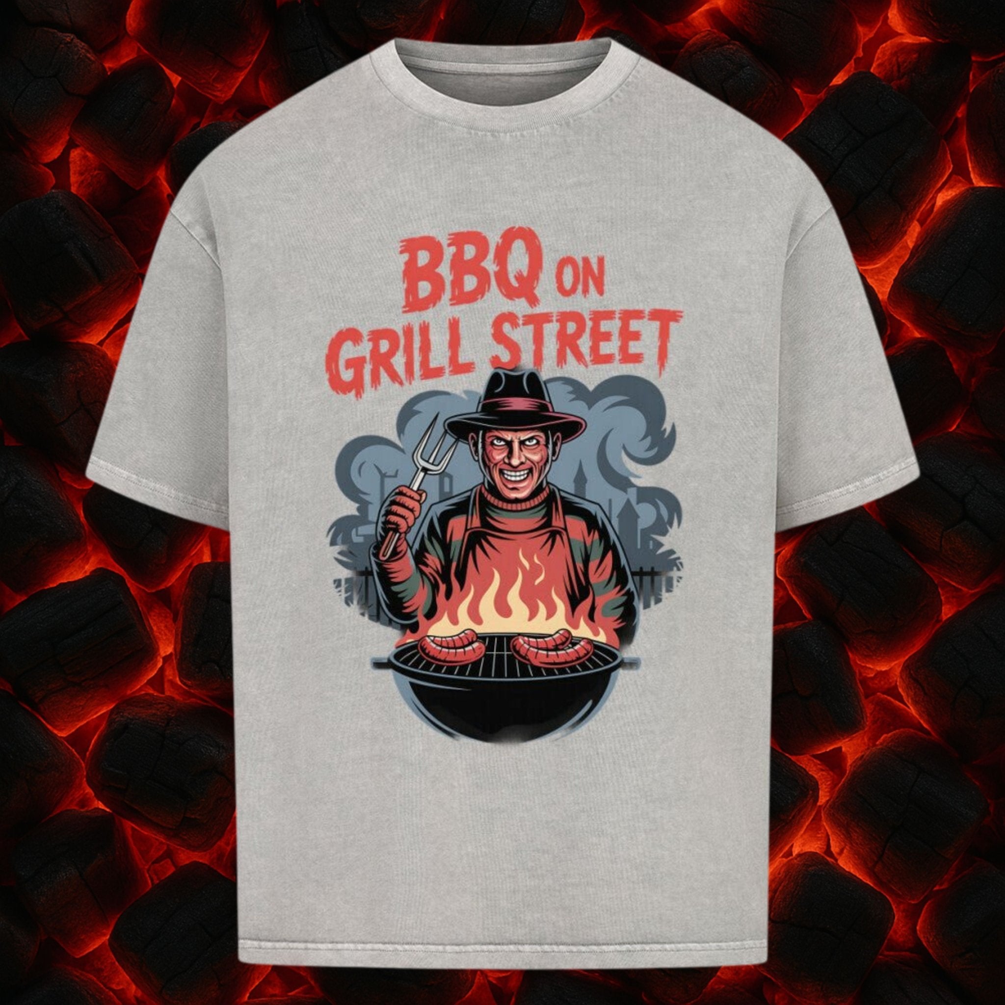 BBQ on Grill Street - VACANCY Oversized Shirt | T-Shirt | Meatware