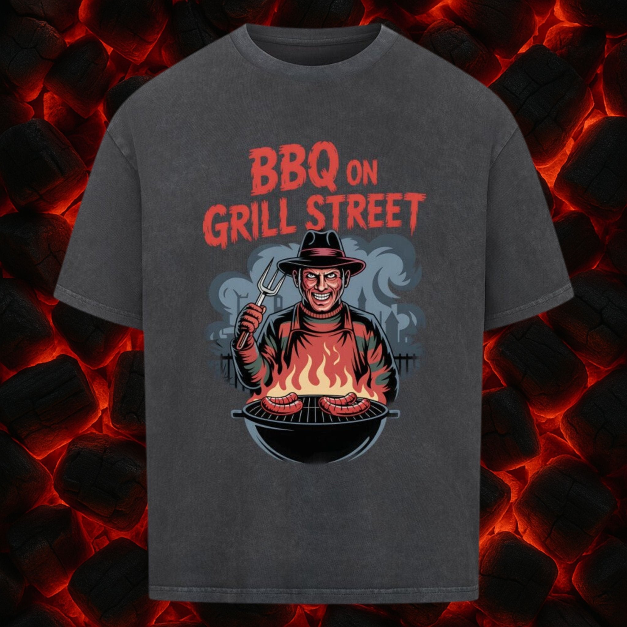BBQ on Grill Street - VACANCY Oversized Shirt | T-Shirt | Meatware