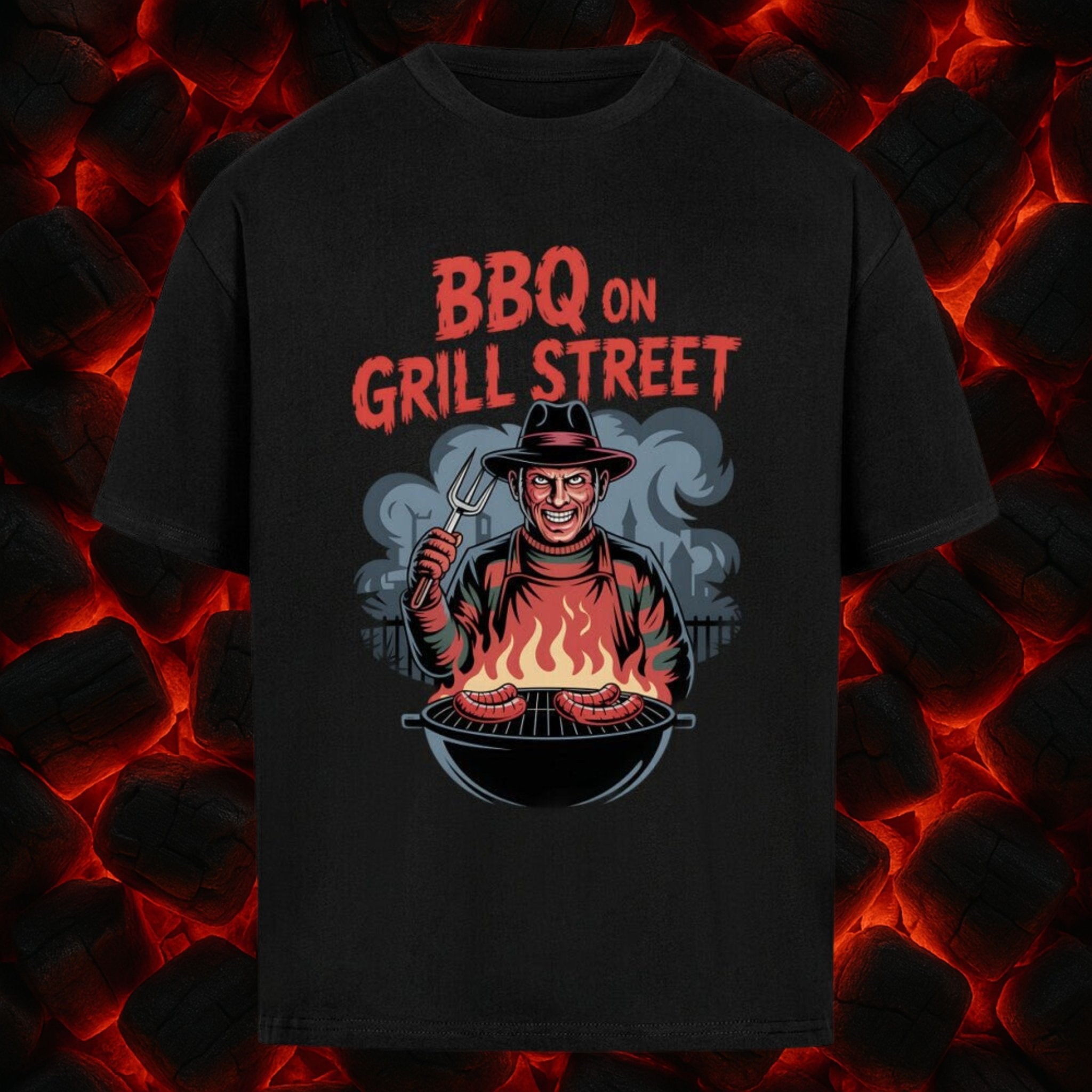BBQ on Grill Street - VACANCY Oversized Shirt | T-Shirt | Meatware