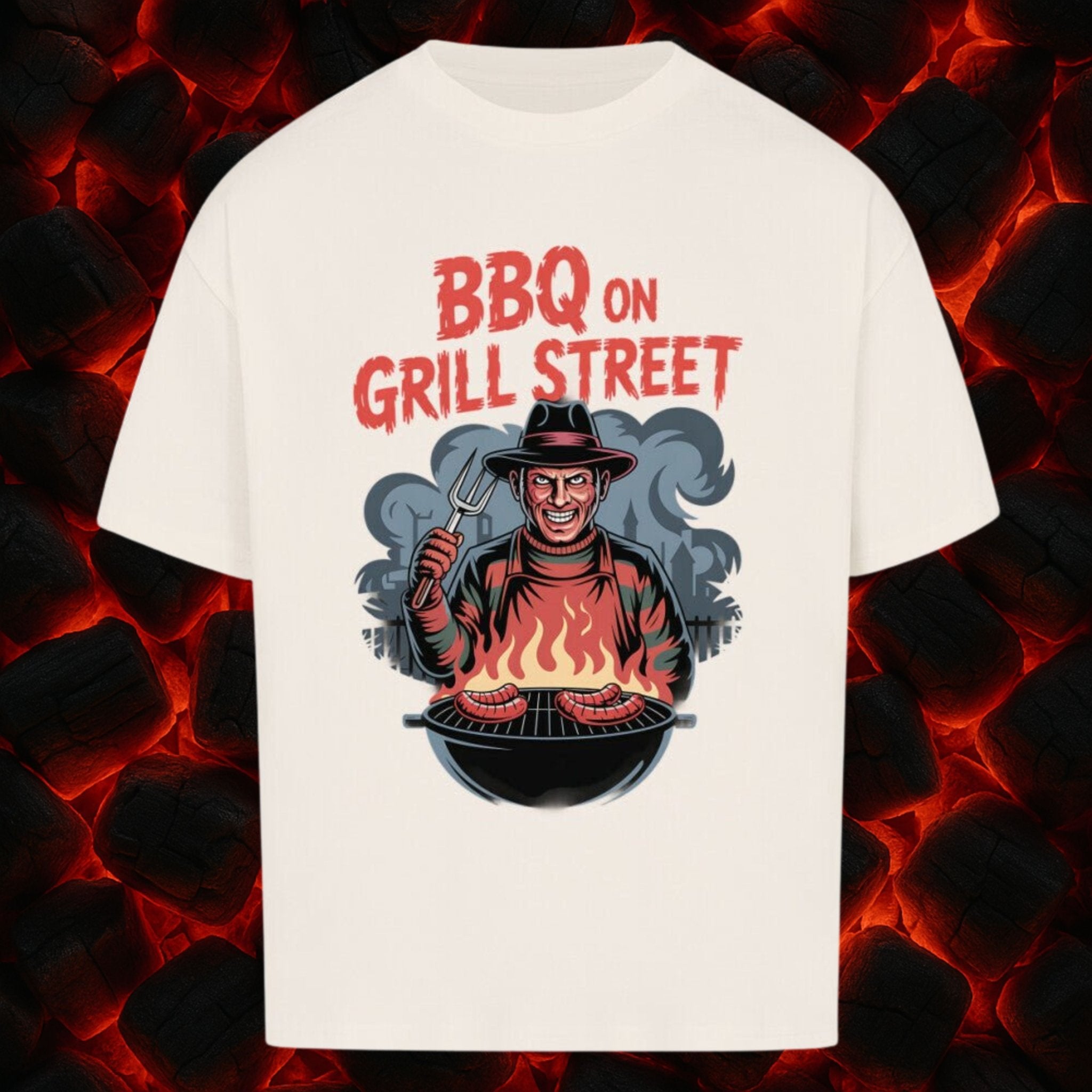 BBQ on Grill Street - VACANCY Oversized Shirt | T-Shirt | Meatware