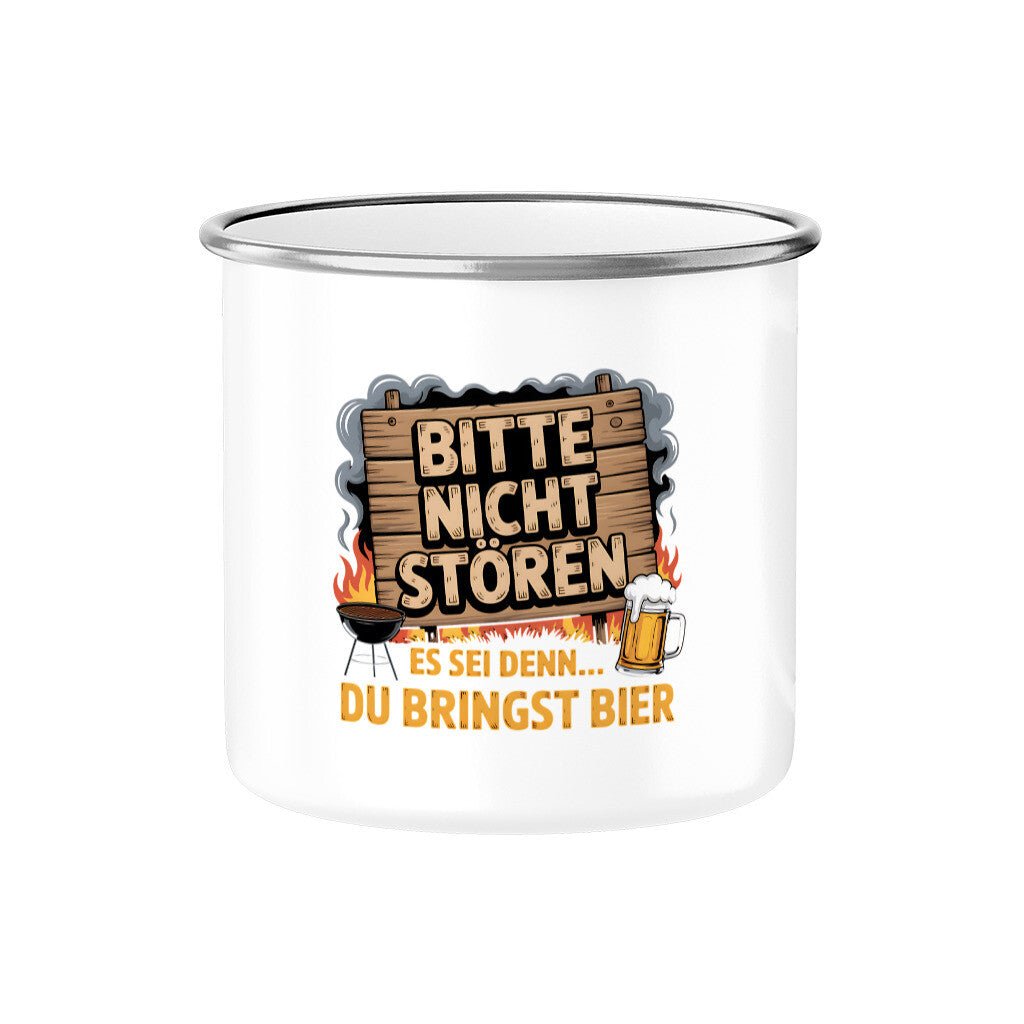 Bitte nicht stören... - Emaille Tasse | Mug | Meatware