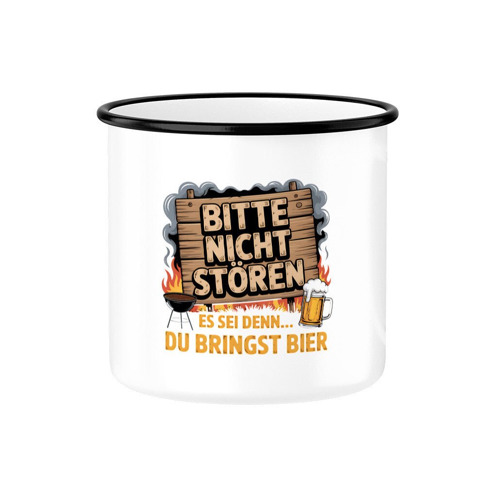 Bitte nicht stören... - Emaille Tasse | Mug | Meatware