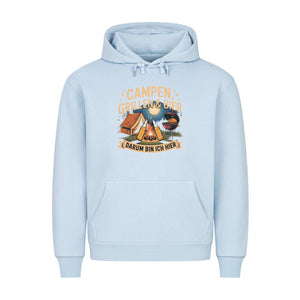 Campen, Grillen & Bier - Bierversion - HigherBlanks Premium Hoodie | Hoodie | Meatware