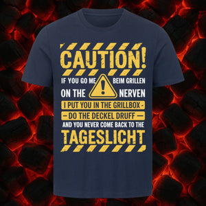 Caution Grillen - HigherBlanks Premium T-Shirt | T-Shirt | Meatware