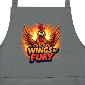 Chicken Wings of Fury - Grill - oder Kochschürze | Apron | Meatware