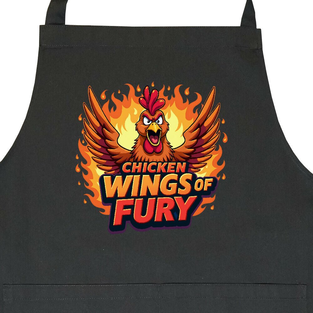 Chicken Wings of Fury - Grill - oder Kochschürze | Apron | Meatware