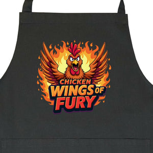 Chicken Wings of Fury - Grill - oder Kochschürze | Apron | Meatware