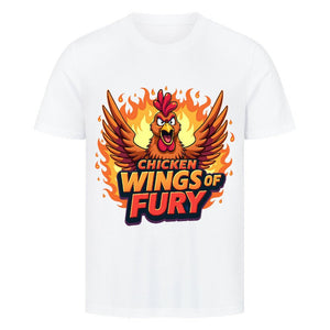 Chicken Wings of Fury - HigherBlanks Premium T-Shirt | T-Shirt | Meatware