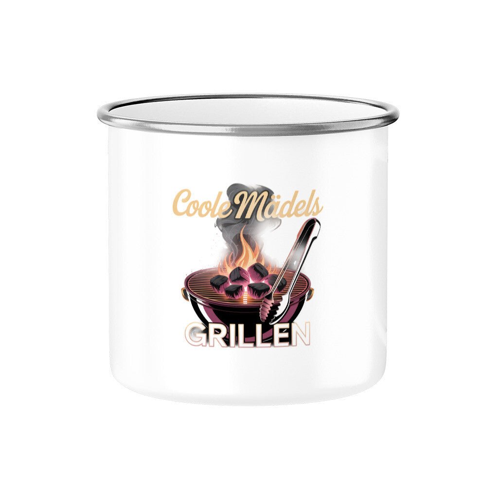 Coole Mädels grillen - Emaille Tasse | Mug | Meatware