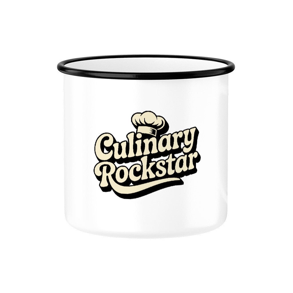 Culinar Rockstar - Emaille Tasse | Mug | Meatware