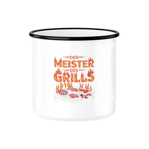 Der Meister des Grills - Emaille Tasse | Mug | Meatware