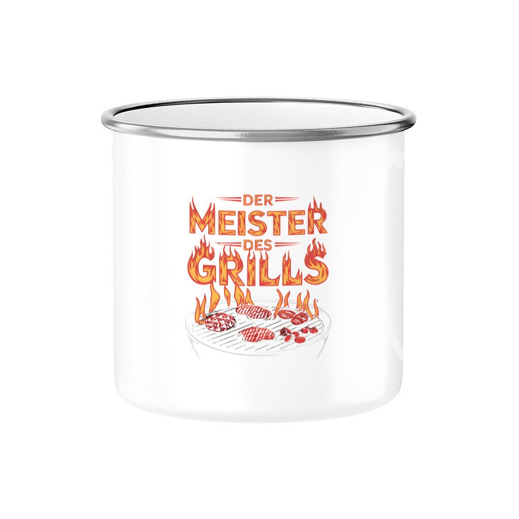 Der Meister des Grills - Emaille Tasse | Mug | Meatware