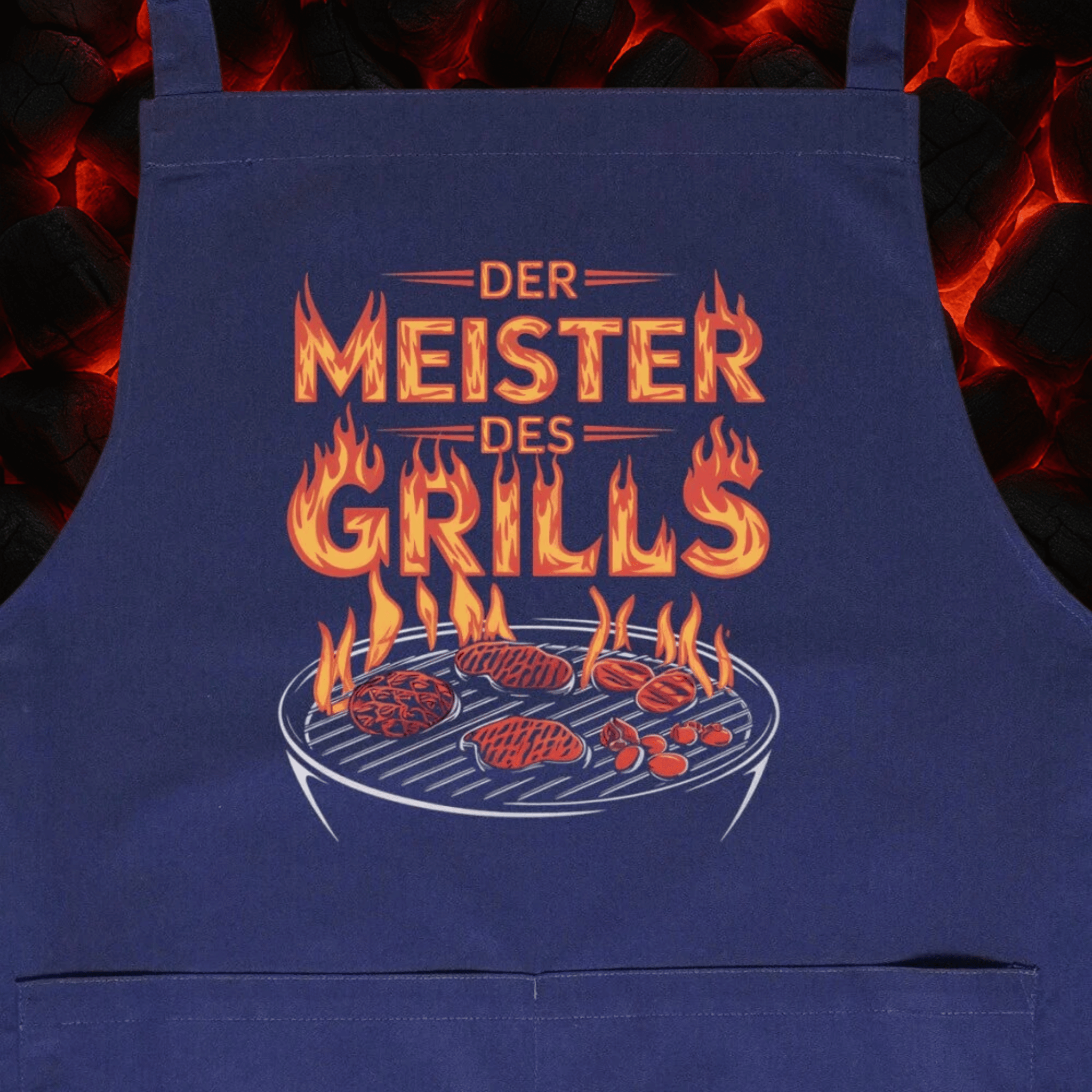 Der Meister des Grills - Grillschürze | Apron | Meatware