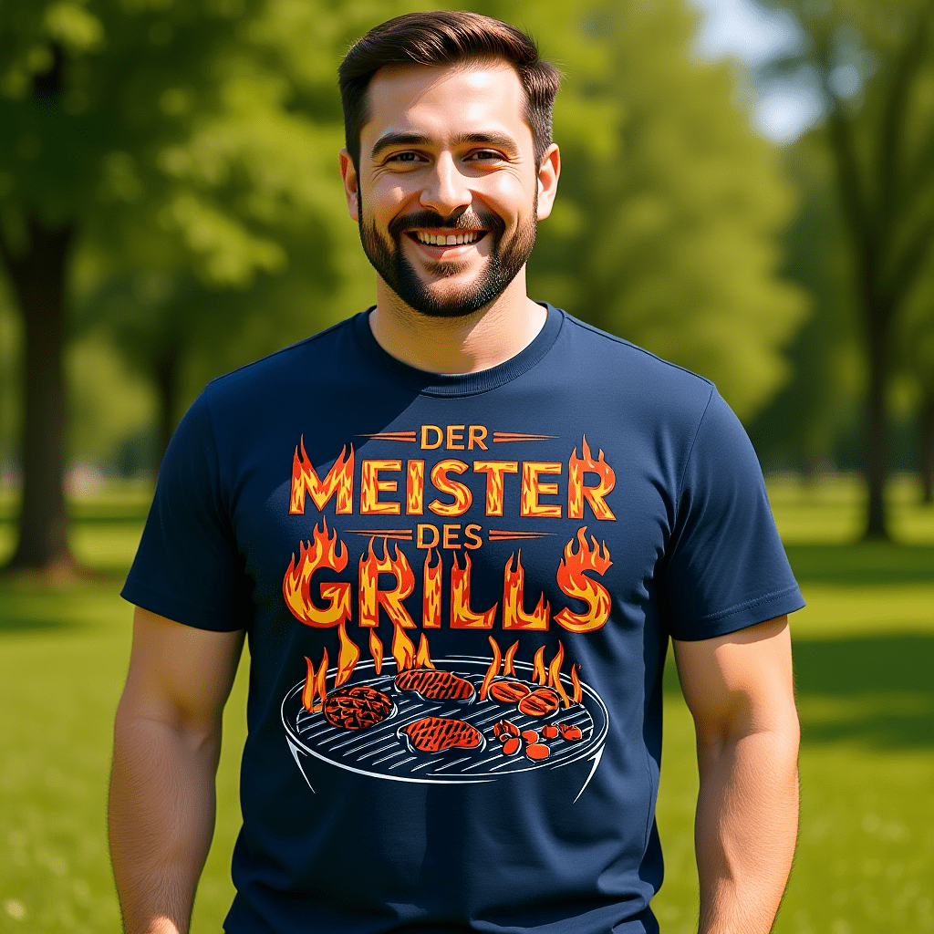Der Meister des Grills - HigherBlanks Premium T-Shirt | T-Shirt | Meatware