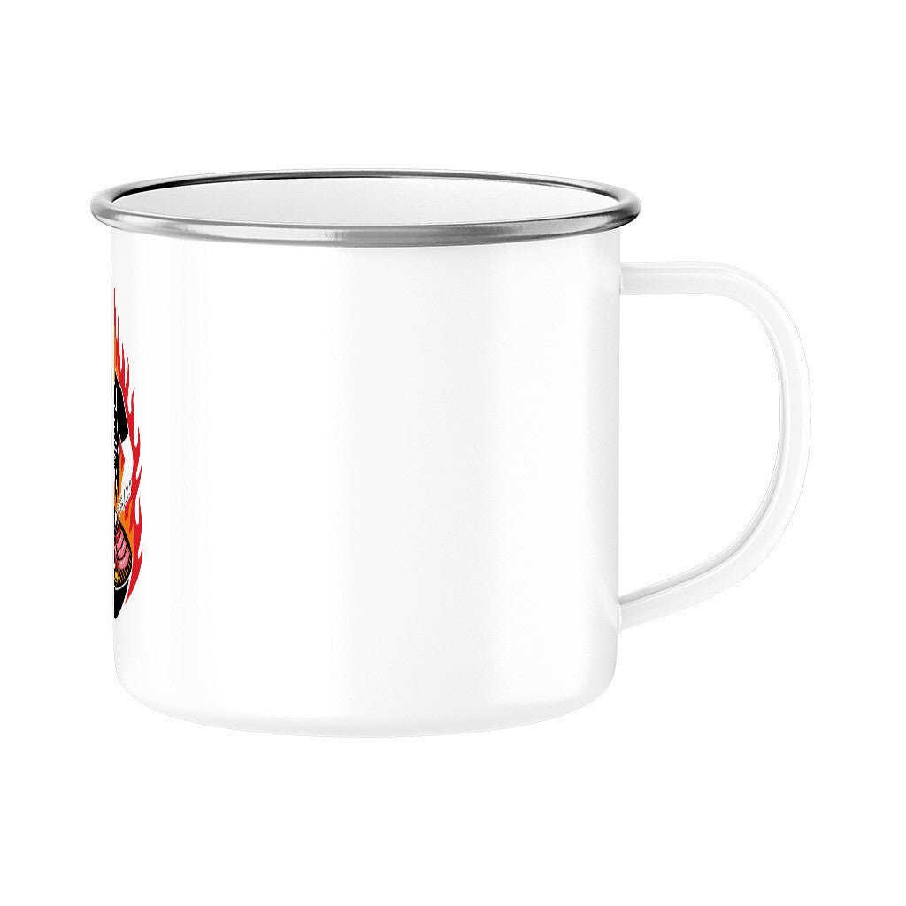 Der Meister des Grills (ohne Kopf) - Emaille Tasse | Mug | Meatware