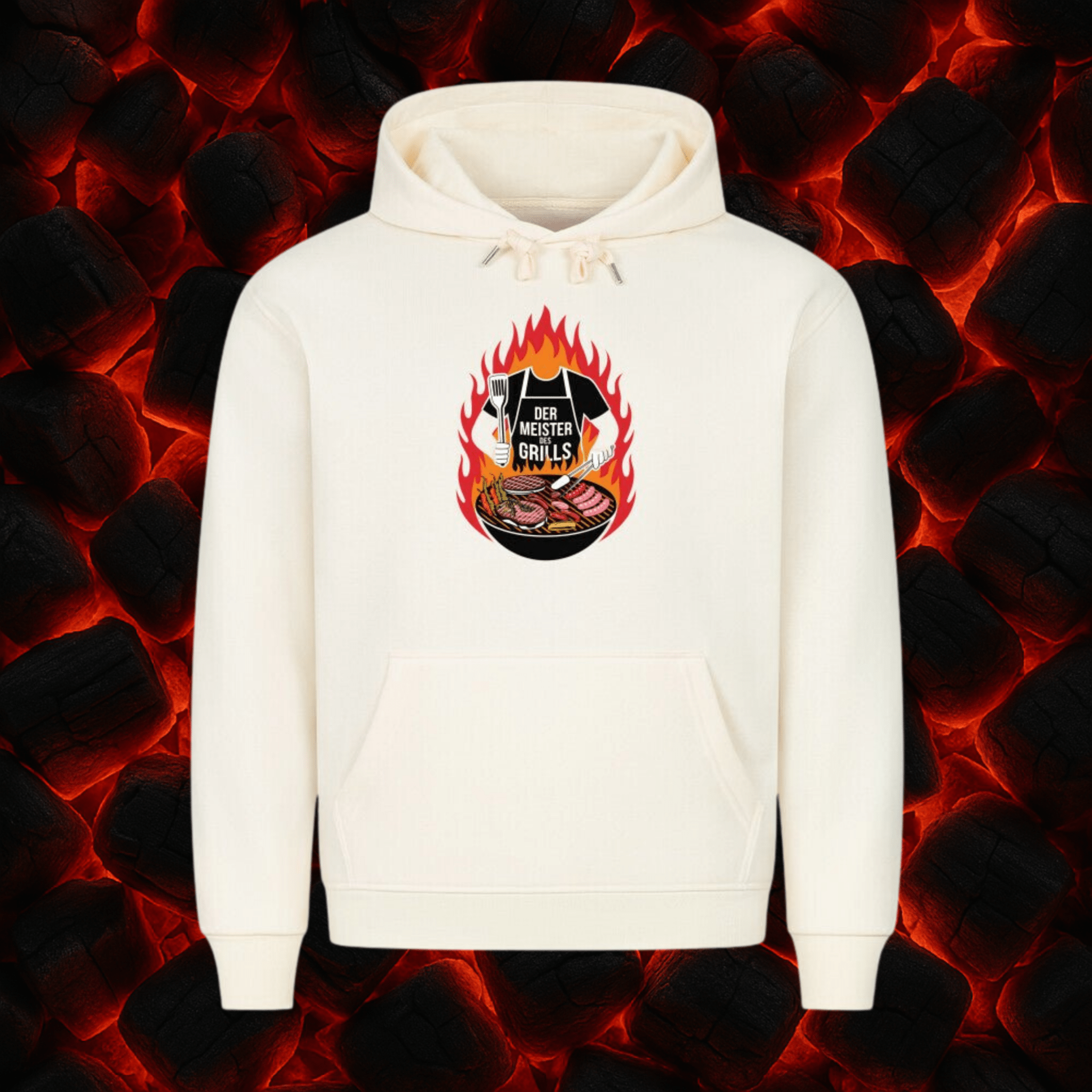 Der Meister des Grills (ohne Kopf) - HigherBlanks Premium Hoodie | Hoodie | Meatware