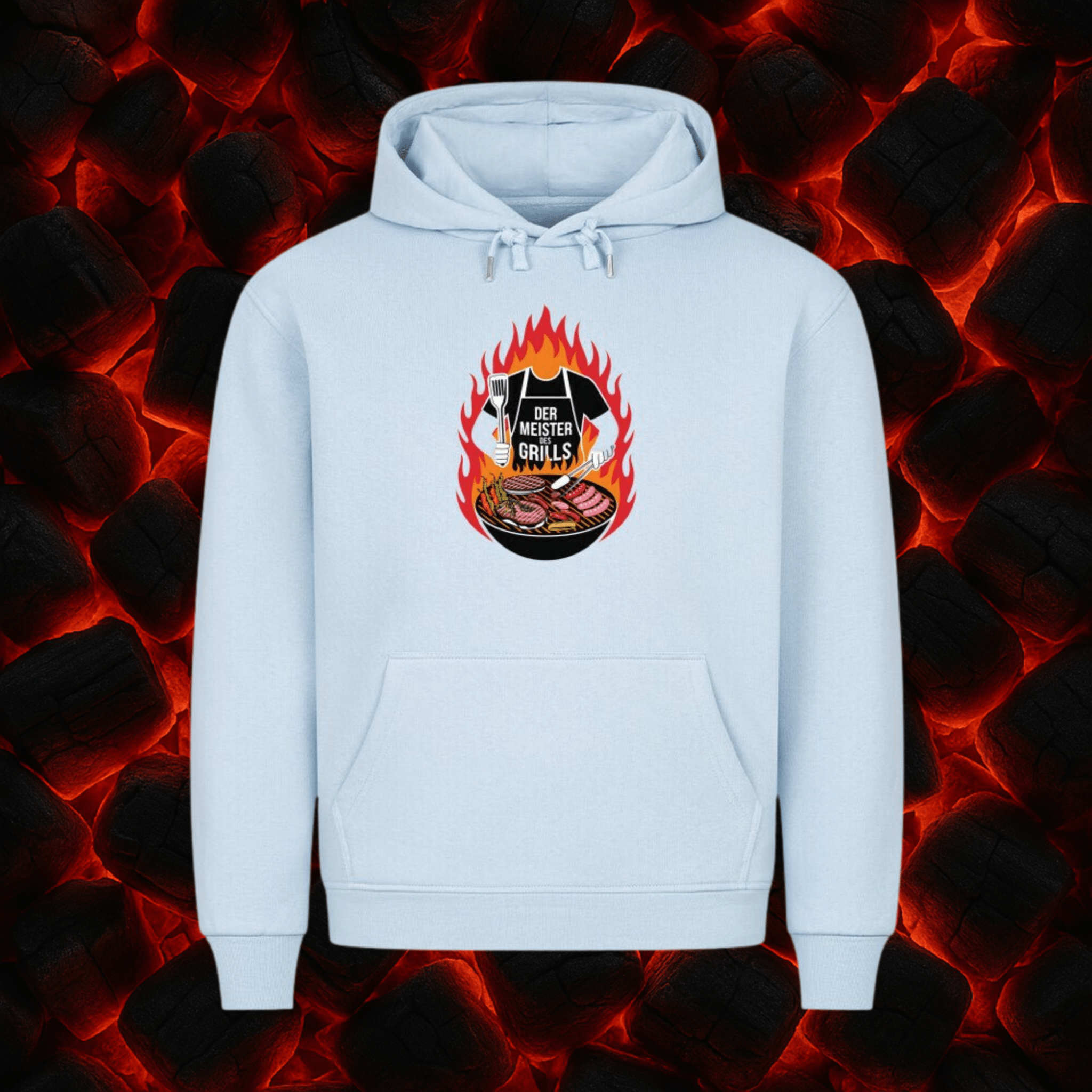 Der Meister des Grills (ohne Kopf) - HigherBlanks Premium Hoodie | Hoodie | Meatware