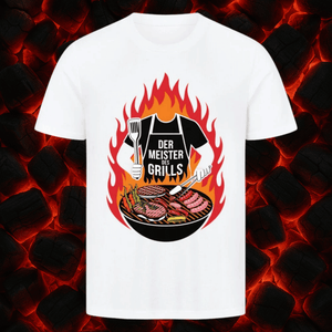 Der Meister des Grills ohne Kopf - HigherBlanks Premium T-Shirt | T-Shirt | Meatware