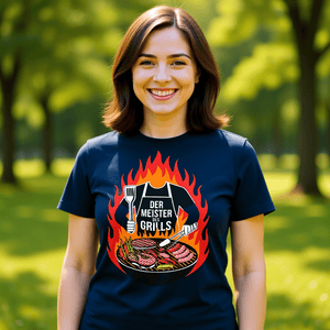 Der Meister des Grills ohne Kopf - HigherBlanks Premium T-Shirt | T-Shirt | Meatware