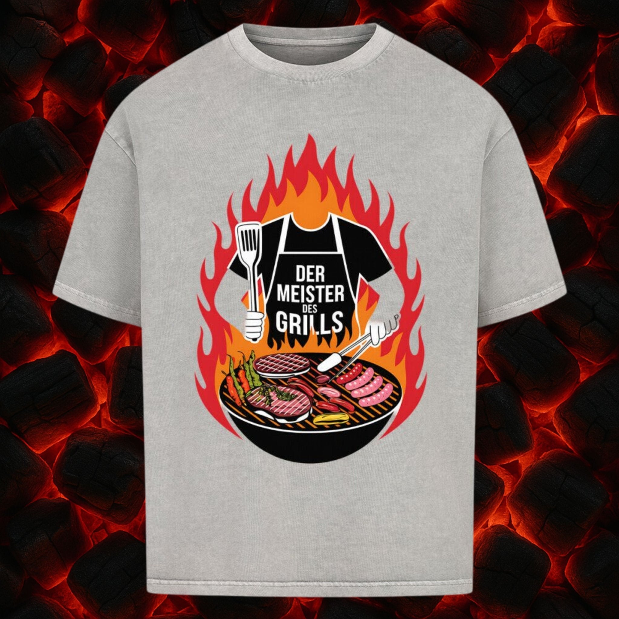 Der Meister des Grills (ohne Kopf) - VACANCY Oversized Shirt | T-Shirt | Meatware