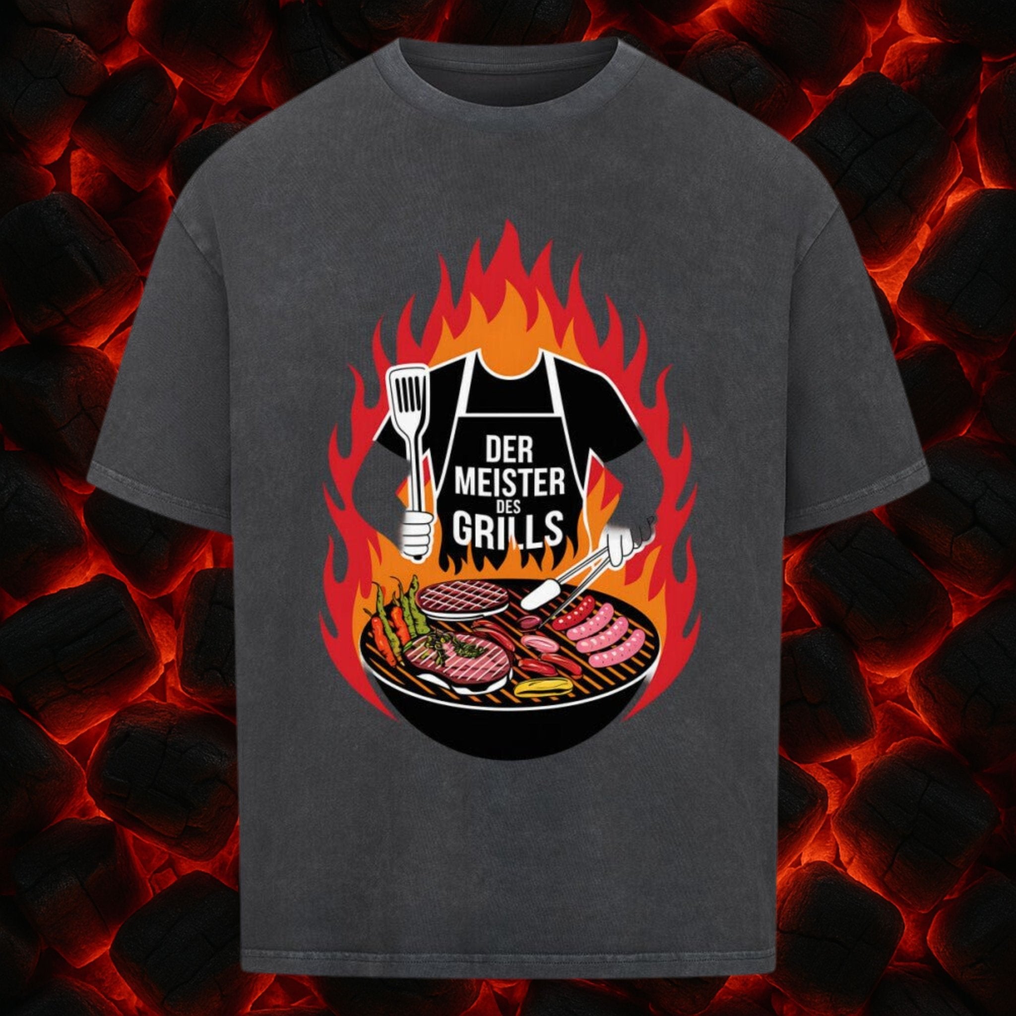 Der Meister des Grills (ohne Kopf) - VACANCY Oversized Shirt | T-Shirt | Meatware