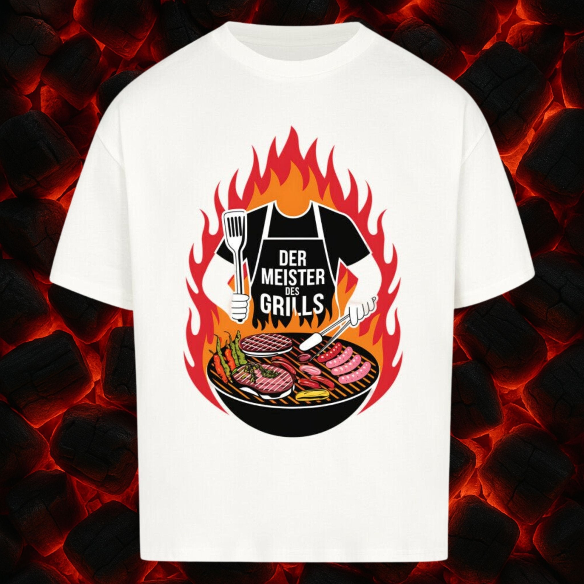 Der Meister des Grills (ohne Kopf) - VACANCY Oversized Shirt | T-Shirt | Meatware