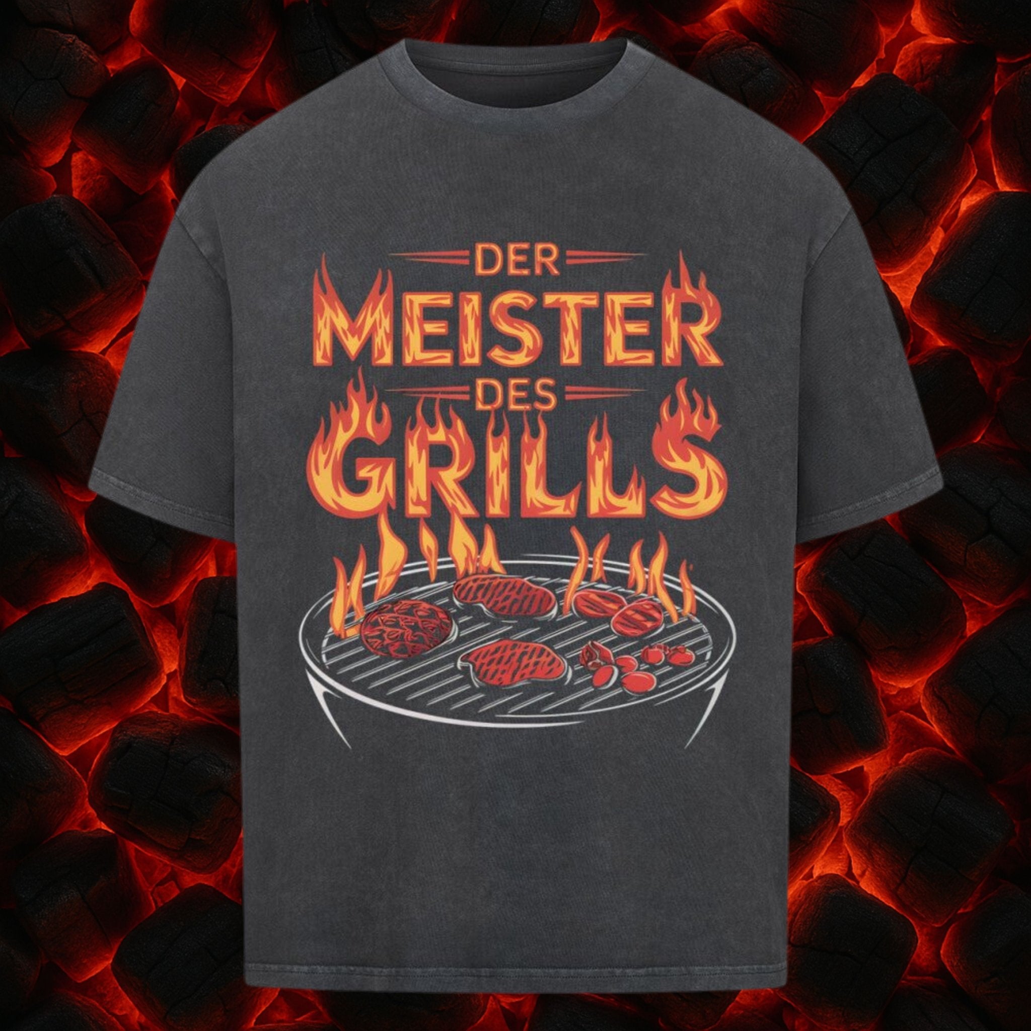 Der Meister des Grills - VACANCY Oversized Shirt | T-Shirt | Meatware