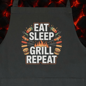 Eat Sleep Grill Repeat - Grillschürze | Apron | Meatware