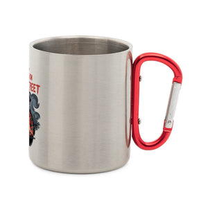 Edelstahl - Tasse mit Karabiner | Mug | Meatware