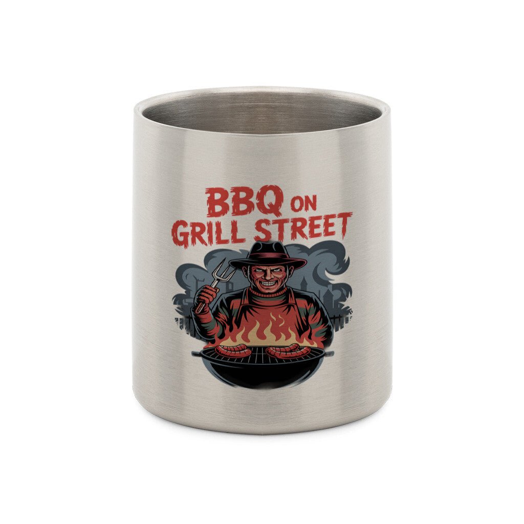 Edelstahl - Tasse mit Karabiner | Mug | Meatware