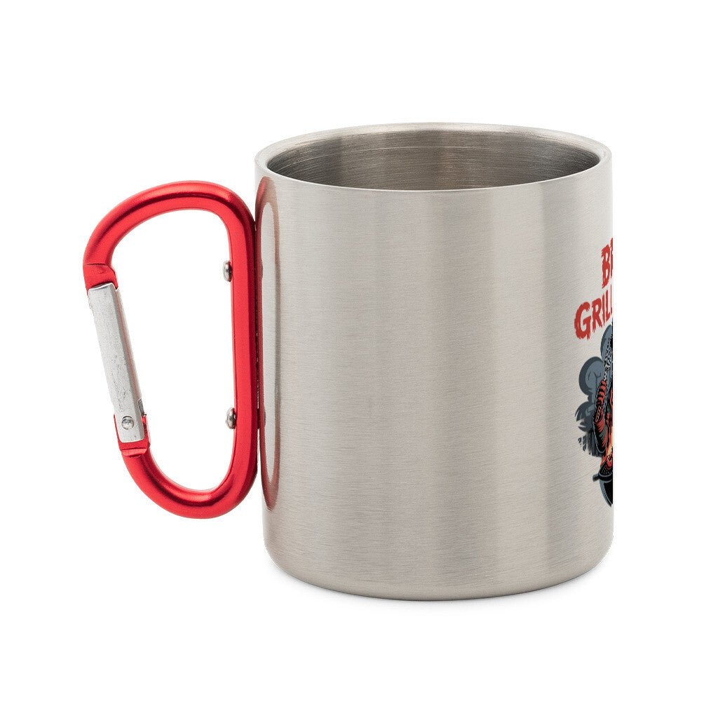 Edelstahl - Tasse mit Karabiner | Mug | Meatware