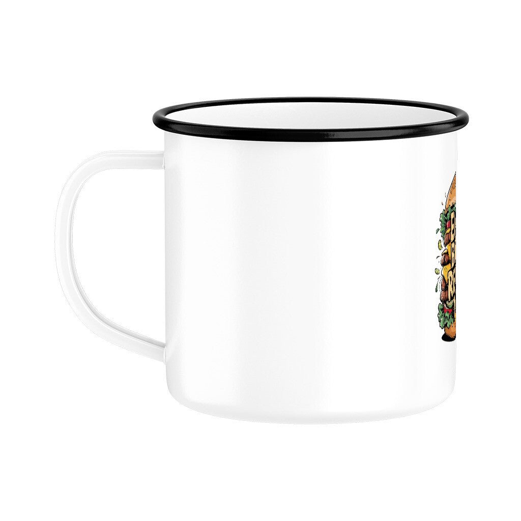 Ein Biss reicht nie! - Emaille Tasse | Mug | Meatware