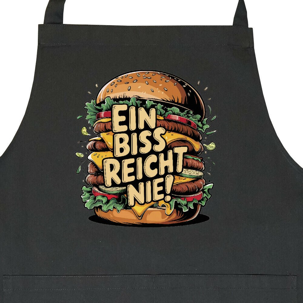 Ein Biss reicht nie! - Grillschürze | Apron | Meatware