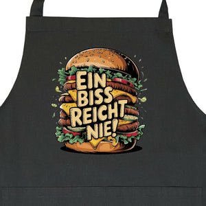 Ein Biss reicht nie! - Grillschürze | Apron | Meatware