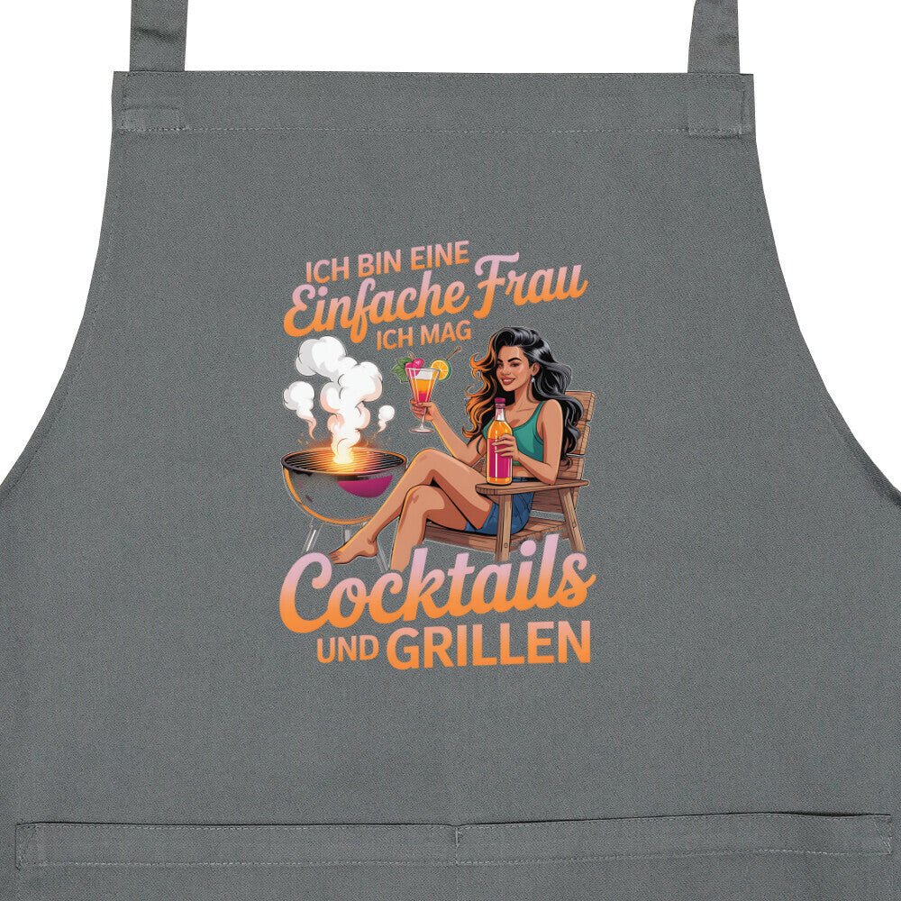 Einfache Frau - Cocktails und Grillen - Grillschürze | Apron | Meatware