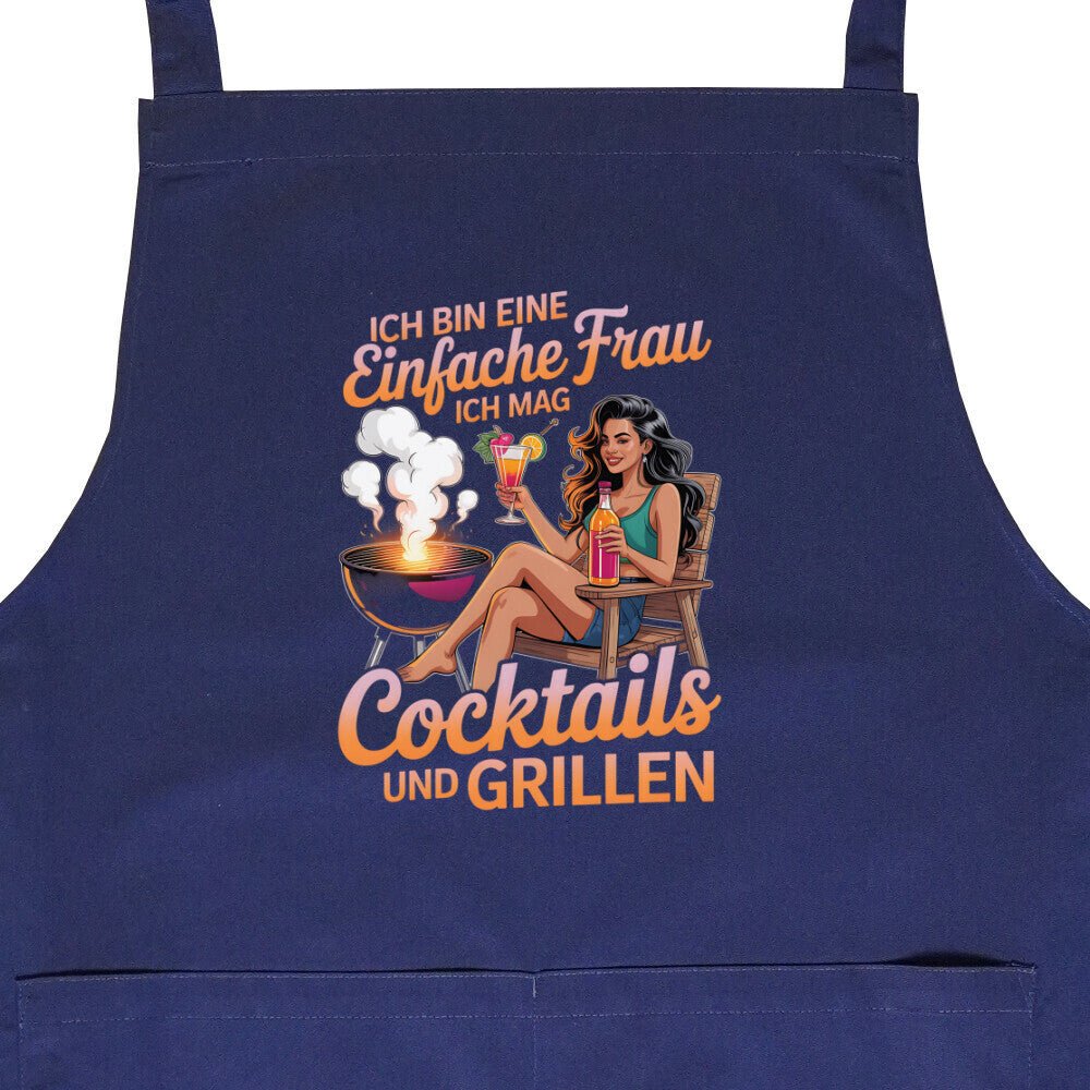 Einfache Frau - Cocktails und Grillen - Grillschürze | Apron | Meatware