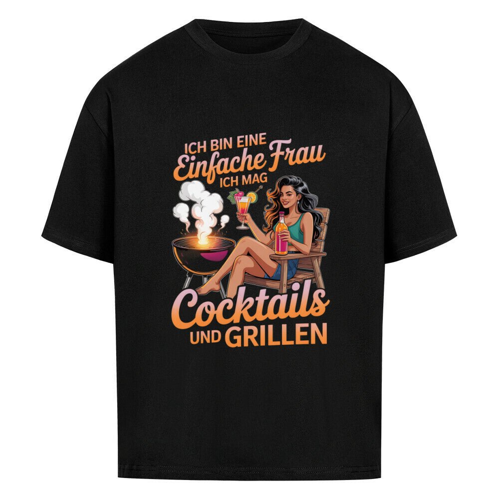 Einfache Frau - Cocktails und Grillen - VACANCY Oversized Shirt | T-Shirt | Meatware