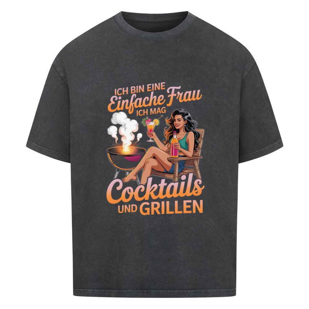 Einfache Frau - Cocktails und Grillen - VACANCY Oversized Shirt | T-Shirt | Meatware