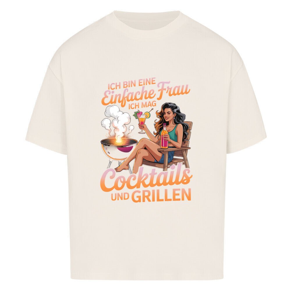 Einfache Frau - Cocktails und Grillen - VACANCY Oversized Shirt | T-Shirt | Meatware