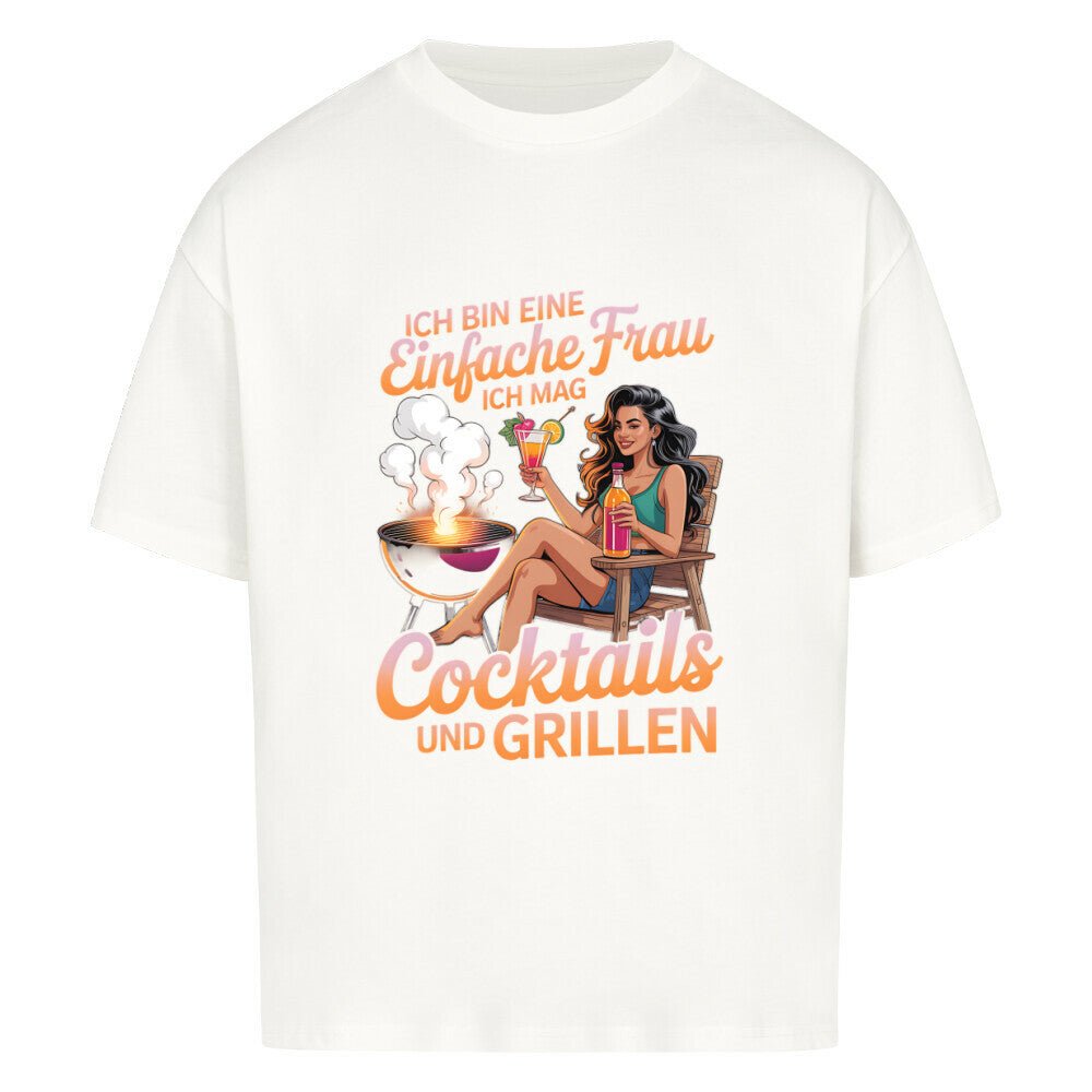 Einfache Frau - Cocktails und Grillen - VACANCY Oversized Shirt | T-Shirt | Meatware