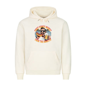 First comes the wurst then the Durst - HigherBlanks Premium Hoodie | Hoodie | Meatware