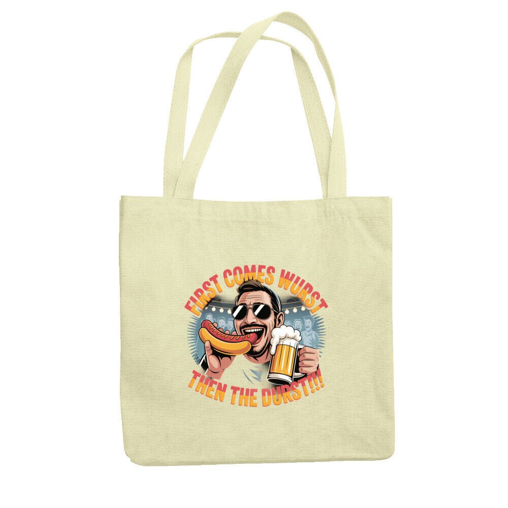 First comes the wurst then the Durst - Jutebeutel | Bag | Meatware