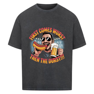 First comes the wurst then the Durst - VACANCY Oversized Shirt | T-Shirt | Meatware