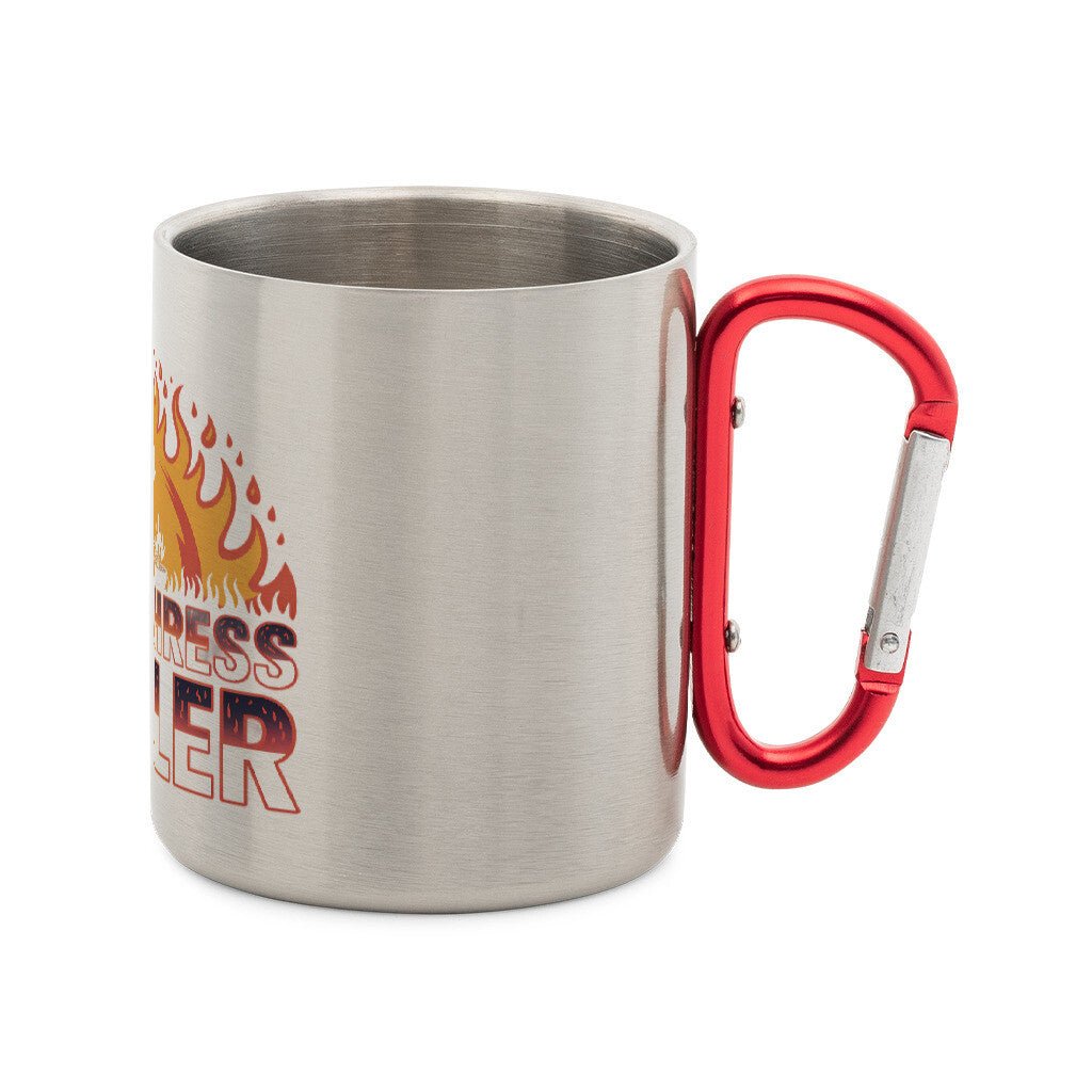 Ganzjahresgriller - Edelstahl - Tasse mit Karabiner | Mug | Meatware