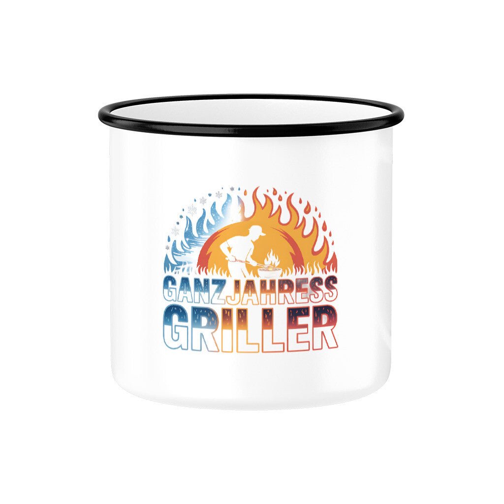 Ganzjahresgriller - Emaille Tasse | Mug | Meatware