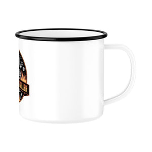 Ganzjahresgriller - Logo - Emaille Tasse | Mug | Meatware
