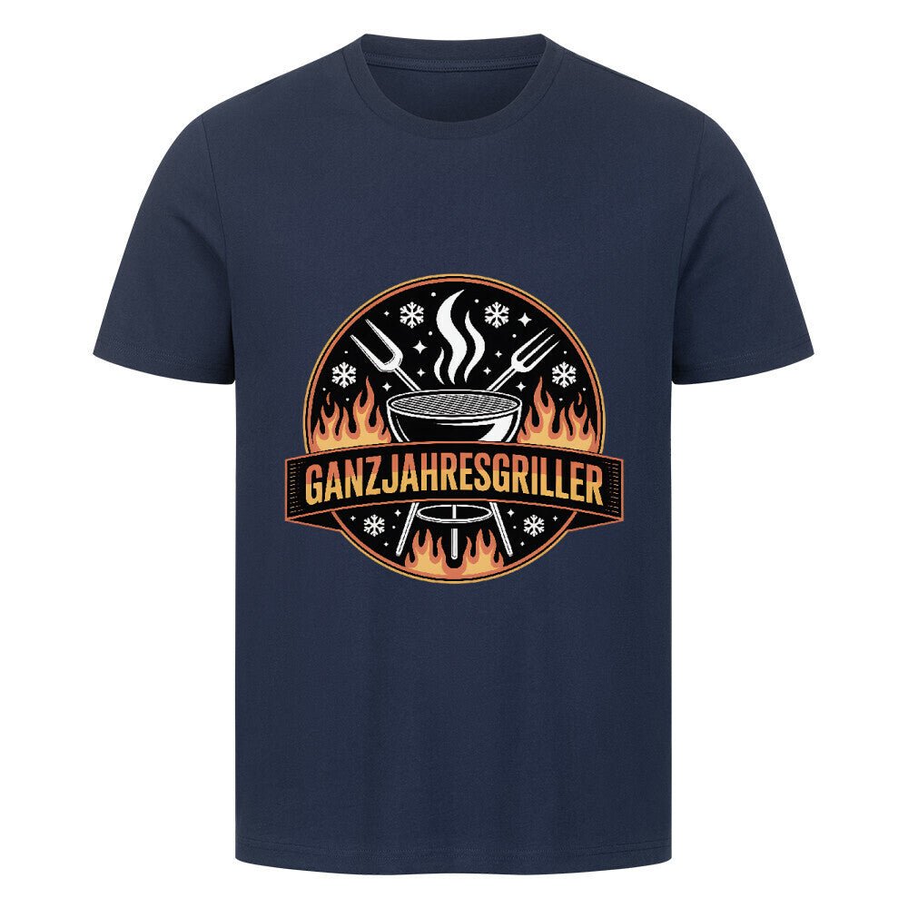 Ganzjahresgriller - Logo - HigherBlanks Premium T-Shirt | T-Shirt | Meatware